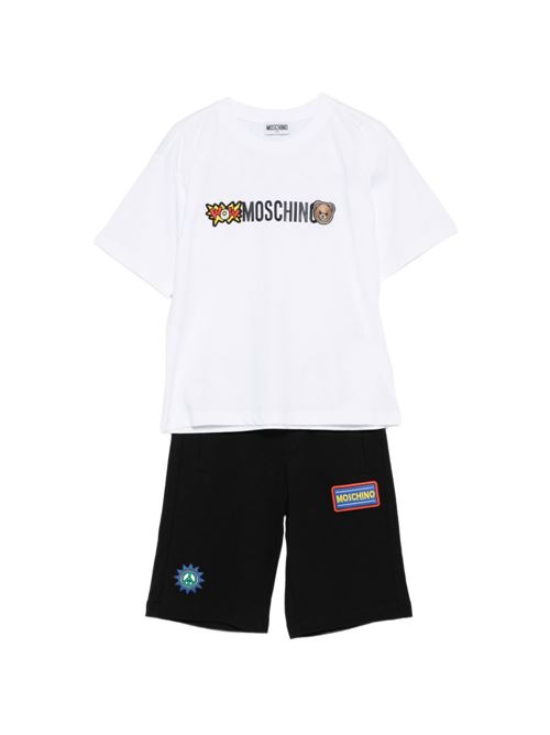 Completo unisex Moschino Kid Teen bianco MOSCHINO KID-TEEN | HUG00ULCA1980359